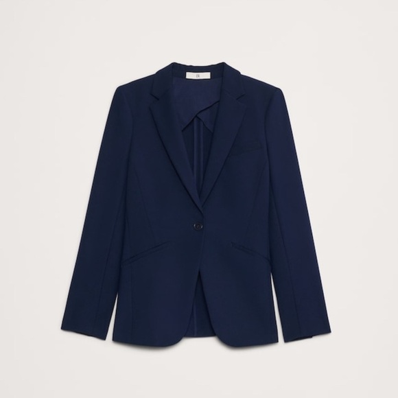 NWT Banana Republic Hyper Navy Blue Slim Refined Blazer Size 10 (#713521) - Picture 5 of 9